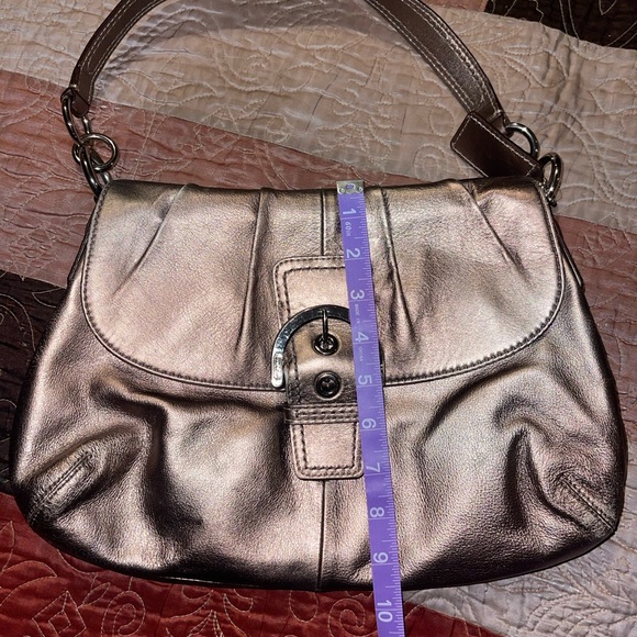 Coach Metallic Silver Women's Bag - Picture 1 of 12